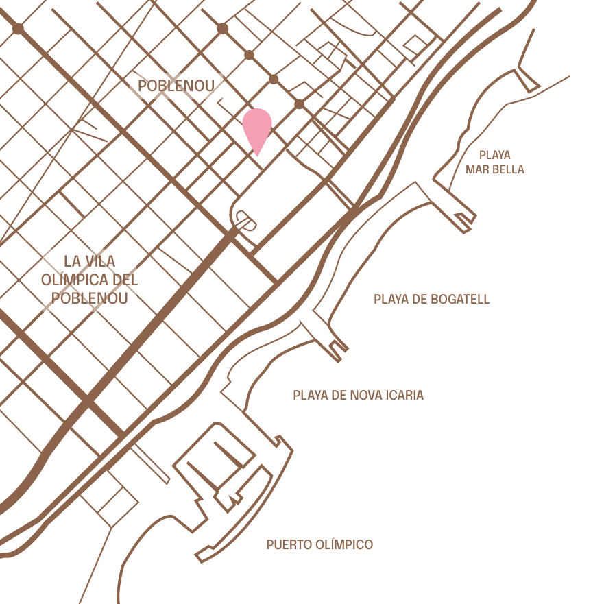 Mapa de La Fabrica &Co en el Poblenou